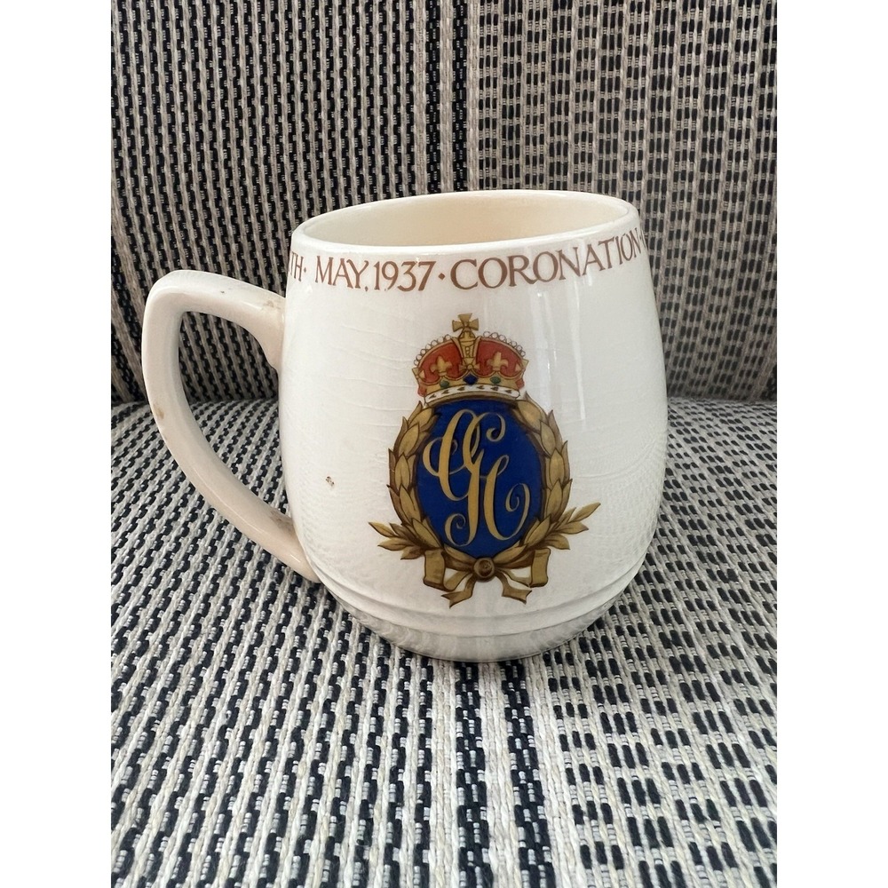 Commemorative Cup Coronation of King George & Queen Elizabeth May 1937 Solian - Picture 2 of 7